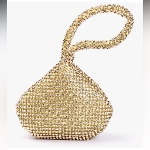 Handbags - Women's Evening Bags Glitter Rhinestone Triangle Purse